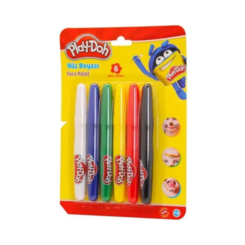 Play-Doh Yüz Boyası 6 Renk - 1