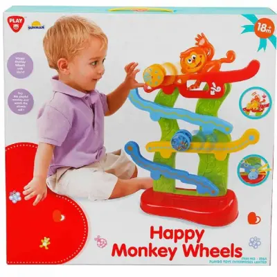 Play Go Top Oyunu 4 Katlı Maymunlu 9 Parça Sesli (1)