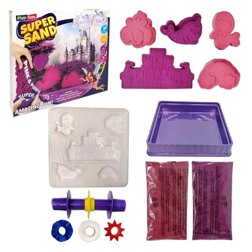 Play Toys Kinetik Kum Peri Ülkesi Oyun Kumu 500gr - 1
