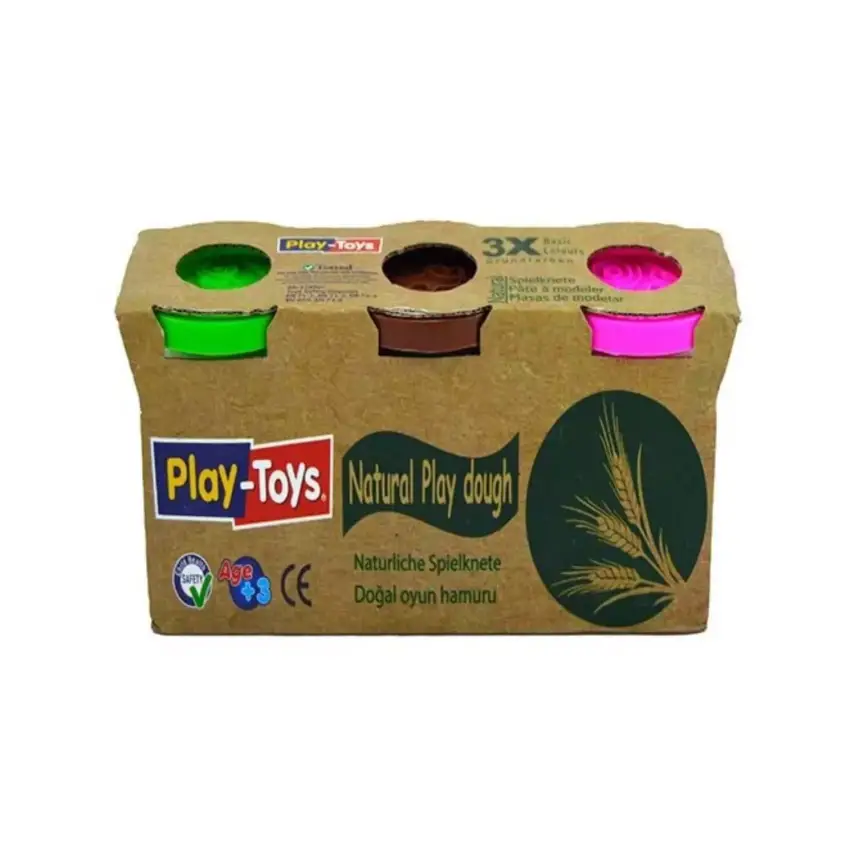 Play Toys Naturel Oyun Hamuru 3lü - 1