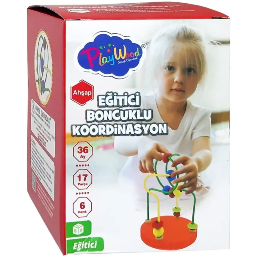 Play Wood Ahşap Kutuda Mini Boncuklu Koordinasyon - 3