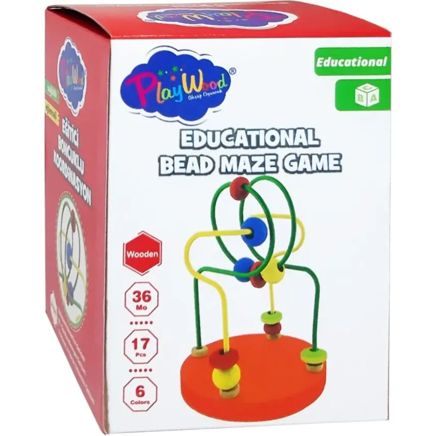 Play Wood Ahşap Kutuda Mini Boncuklu Koordinasyon - 2
