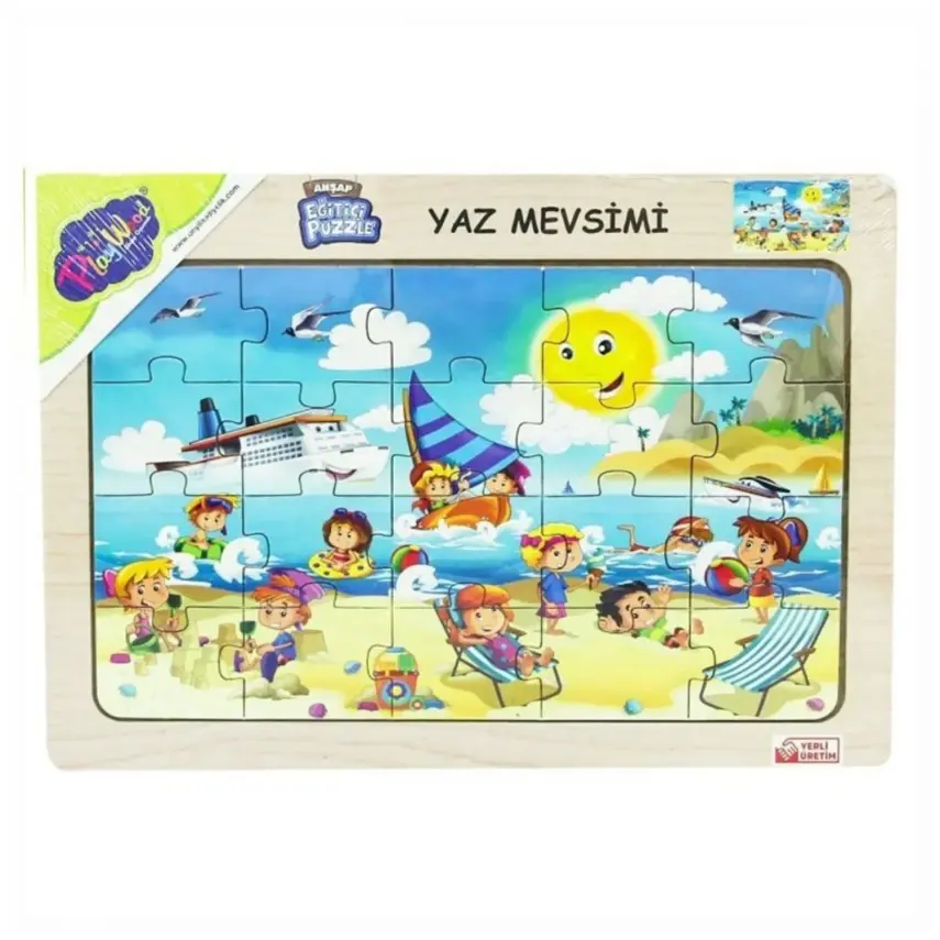 Play Wood Ahşap Tutmalı Puzzle Yaz Mevsimi - 1