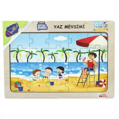 Play Wood Ahşap Tutmalı Puzzle Yaz Mevsimi (1)