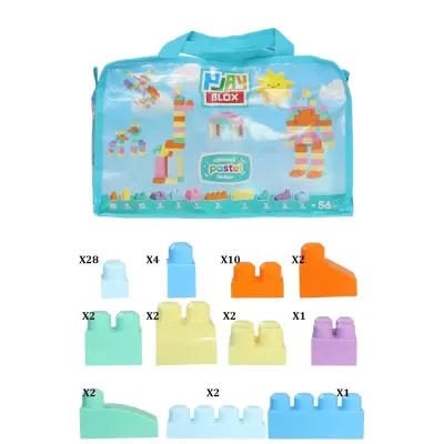Playblox Blok Pastel 56 Parça (1)