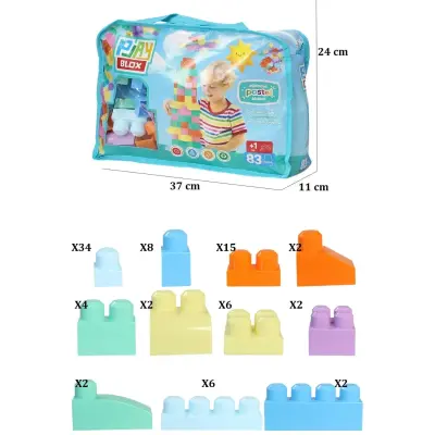 Playblox Blok Pastel 83 Parça - 2