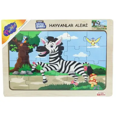 Playwood Ahşap Eğitici Puzzle Hayvanlar Alemi - 1