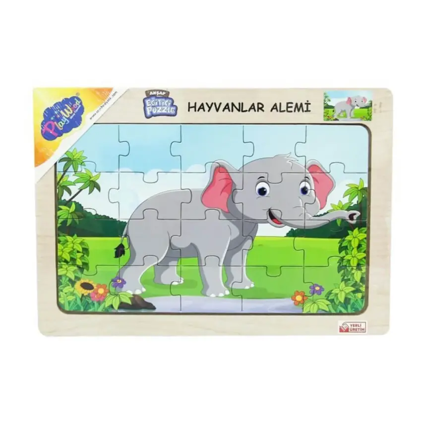 Playwood Ahşap Eğitici Puzzle Hayvanlar Alemi - 2