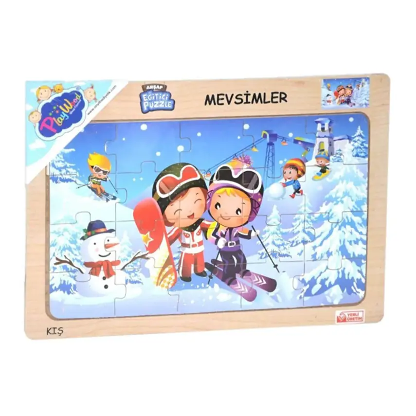 Playwood Ahşap Eğitici Puzzle Mevsimler - 2