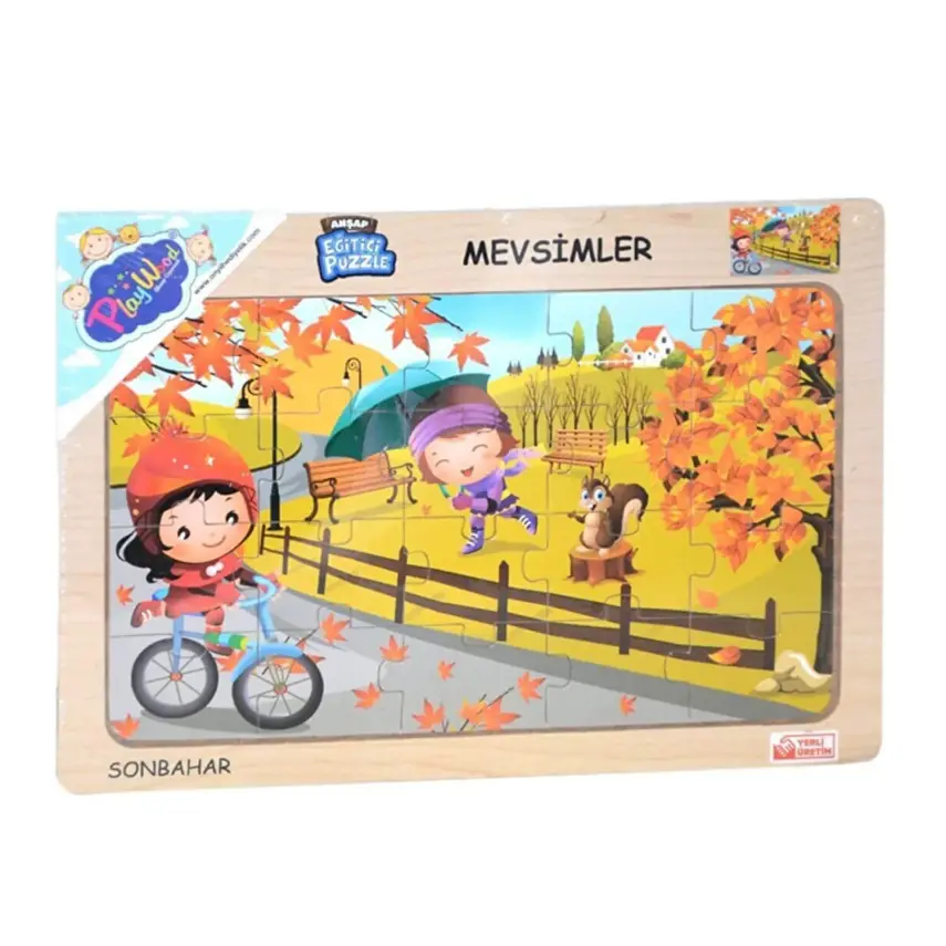 Playwood Ahşap Eğitici Puzzle Mevsimler - 1