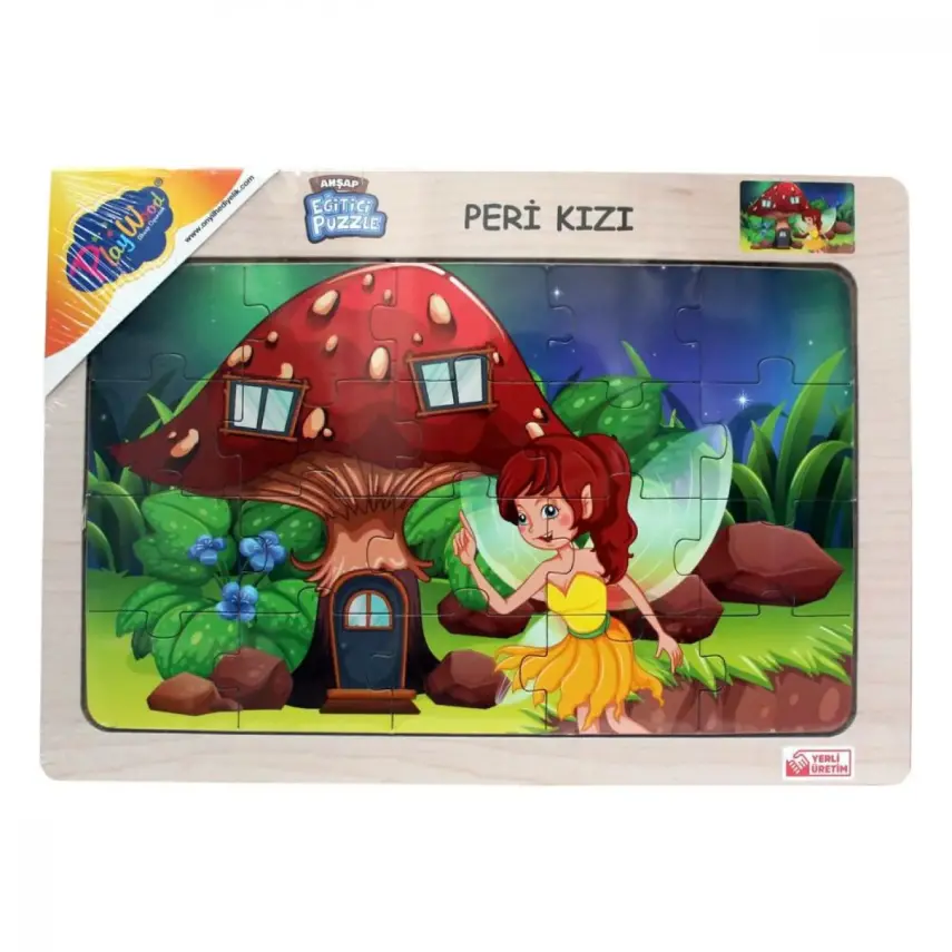 Playwood Ahşap Eğitici Puzzle Peri Kızı - 1