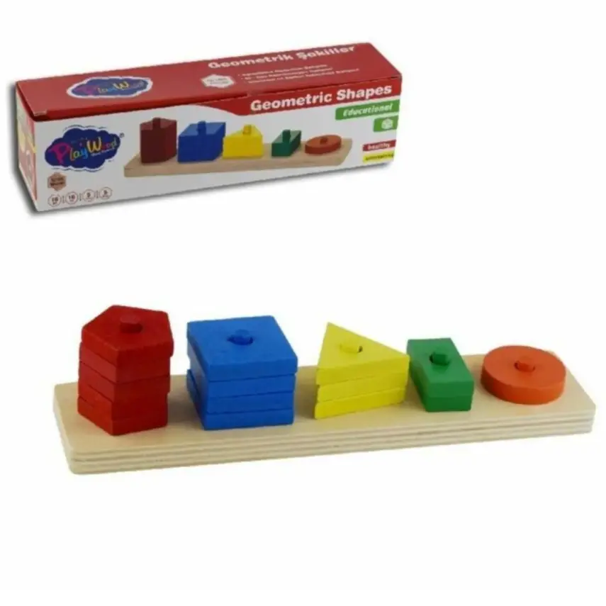 Playwood Ahşap Geometrik Şekiller - 1
