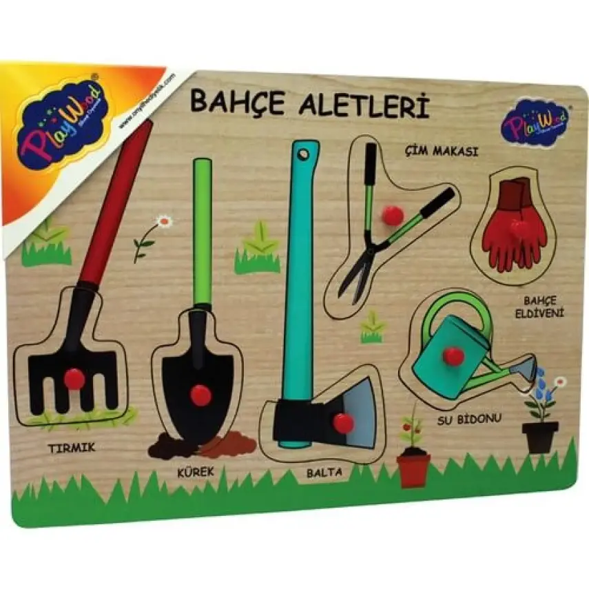 Playwood Ahşap Tutmalı Bahçe Aletleri - 1