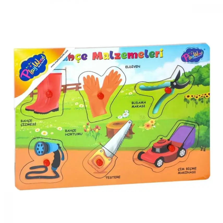 Playwood Ahşap Tutmalı Bahçe Malzemeleri - 1