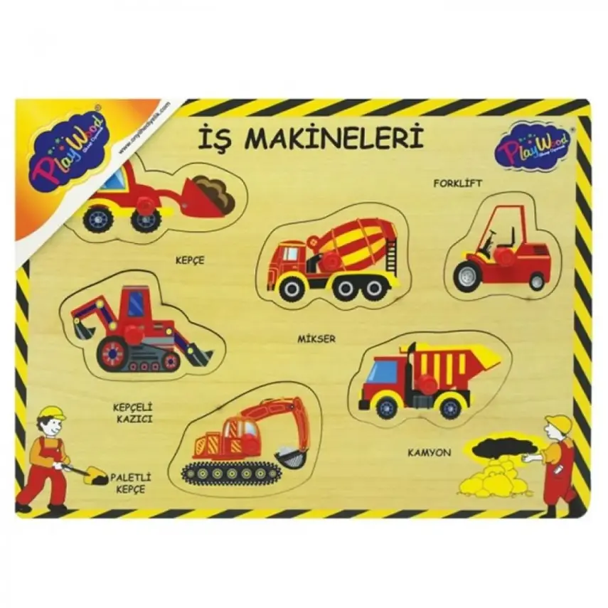 Playwood Ahşap Tutmalı İş Makinaları - 1