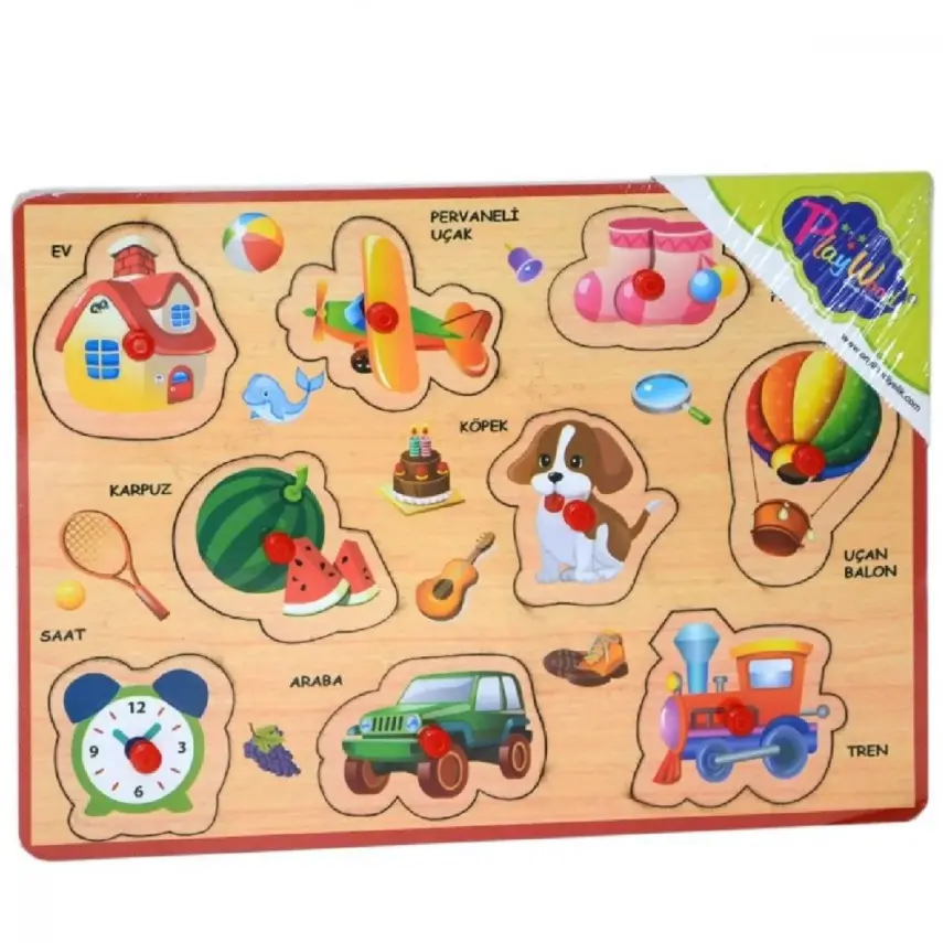 Playwood Ahşap Tutmalı Karışık Serisi - 1