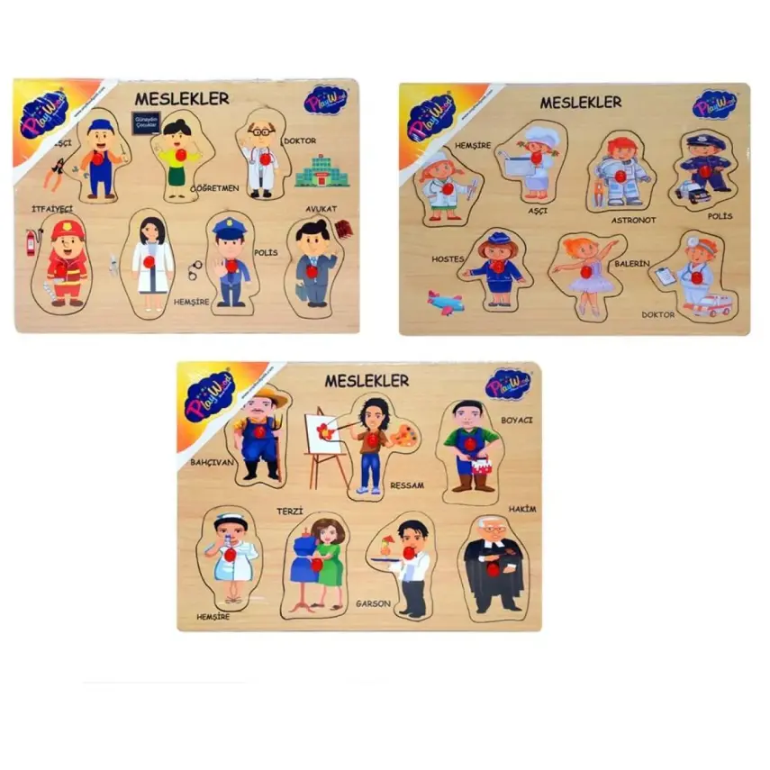 Playwood Ahşap Tutmalı Meslekler - 1