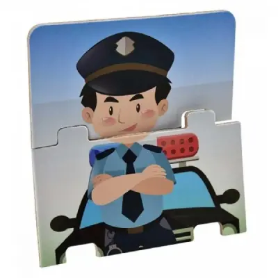 Playwood Eğitici Ahşap Puzzle Meslekler - 3