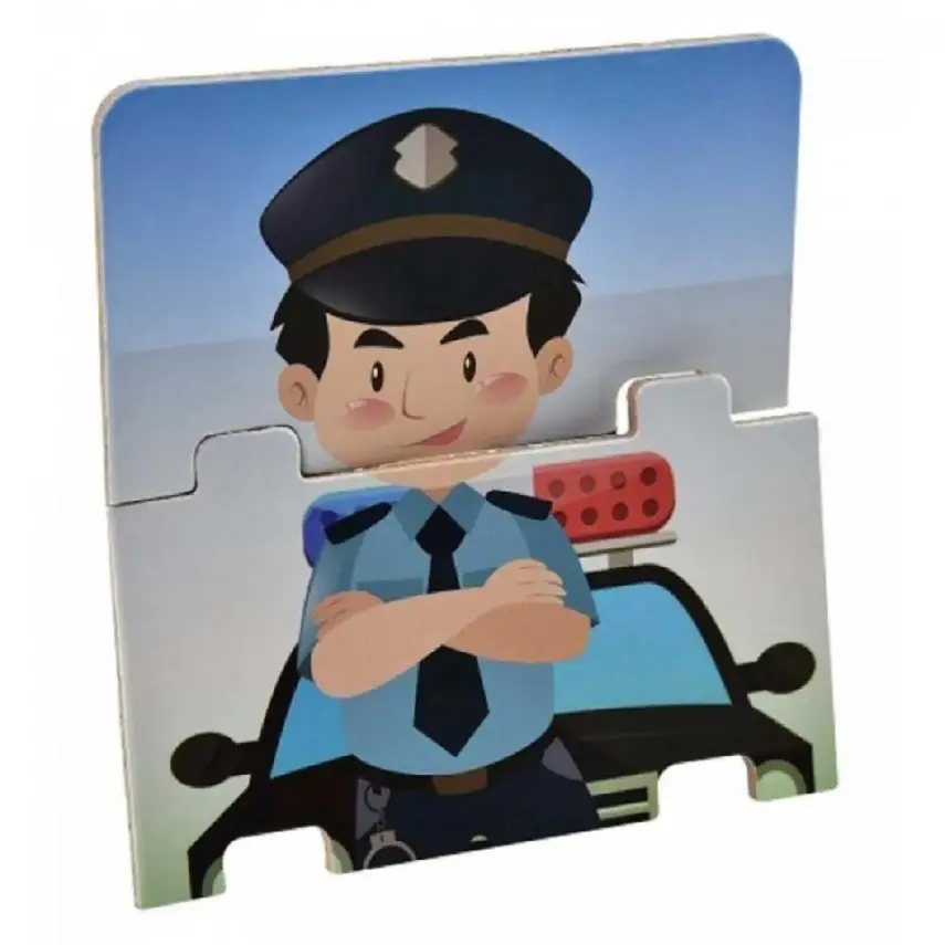 Playwood Eğitici Ahşap Puzzle Meslekler - 3