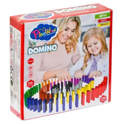 Playwood Kutuda Ahşap Domino Oyunu
