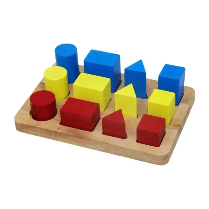 Playwood Kutuda Ahşap Geometrik Büyükten Küçüğe Sıralama - 1