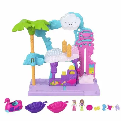 Polly Pocket Flamingo Araba Su Eğlencesi Seti