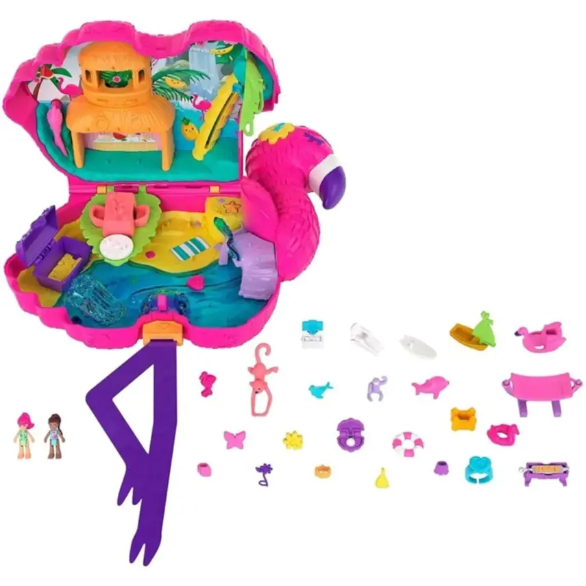 Polly Pocket Flamingo Partisi Oyun Seti - 1