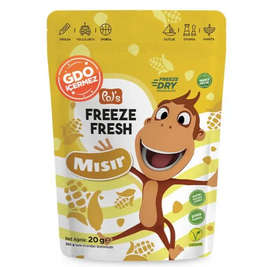Pol's Freeze Fresh Kukili Dondurularak Kurutulmuş Mısır 25 gr - 1