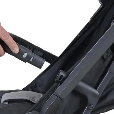 Prego 2026 Smart Fold Otomatik Katlanır Ayak Örtülü Bebek Arabası Gri - 4