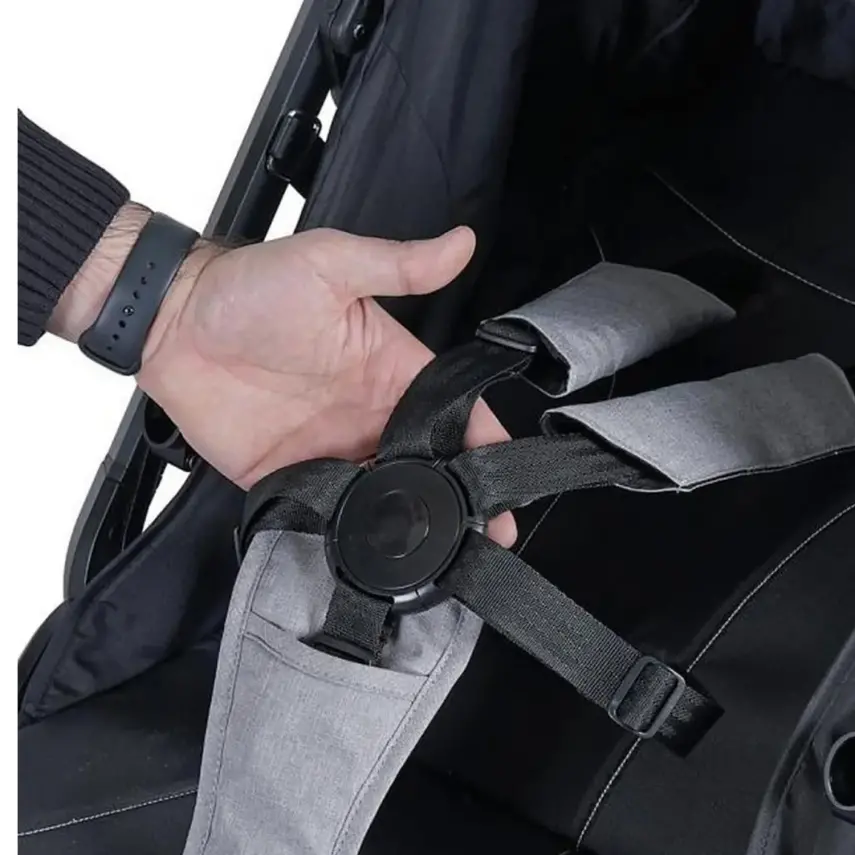 Prego 2026 Smart Fold Otomatik Katlanır Ayak Örtülü Bebek Arabası Gri - 6