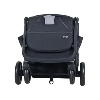Prego 2026 Smart Fold Otomatik Katlanır Ayak Örtülü Bebek Arabası Gri - 9