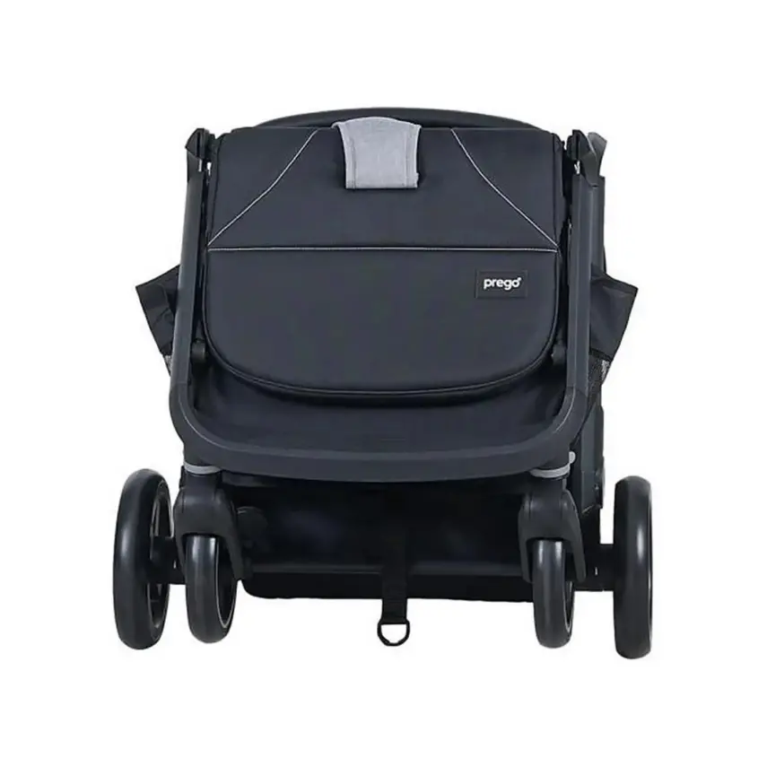 Prego 2026 Smart Fold Otomatik Katlanır Ayak Örtülü Bebek Arabası Gri - 9