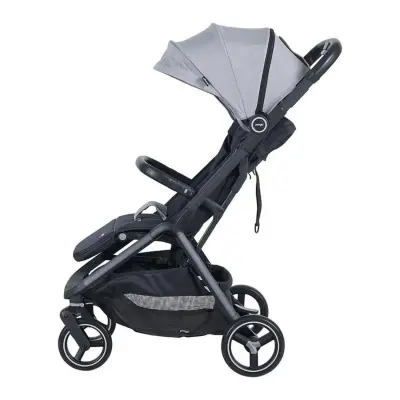 Prego 2026 Smart Fold Otomatik Katlanır Ayak Örtülü Bebek Arabası Gri - 3