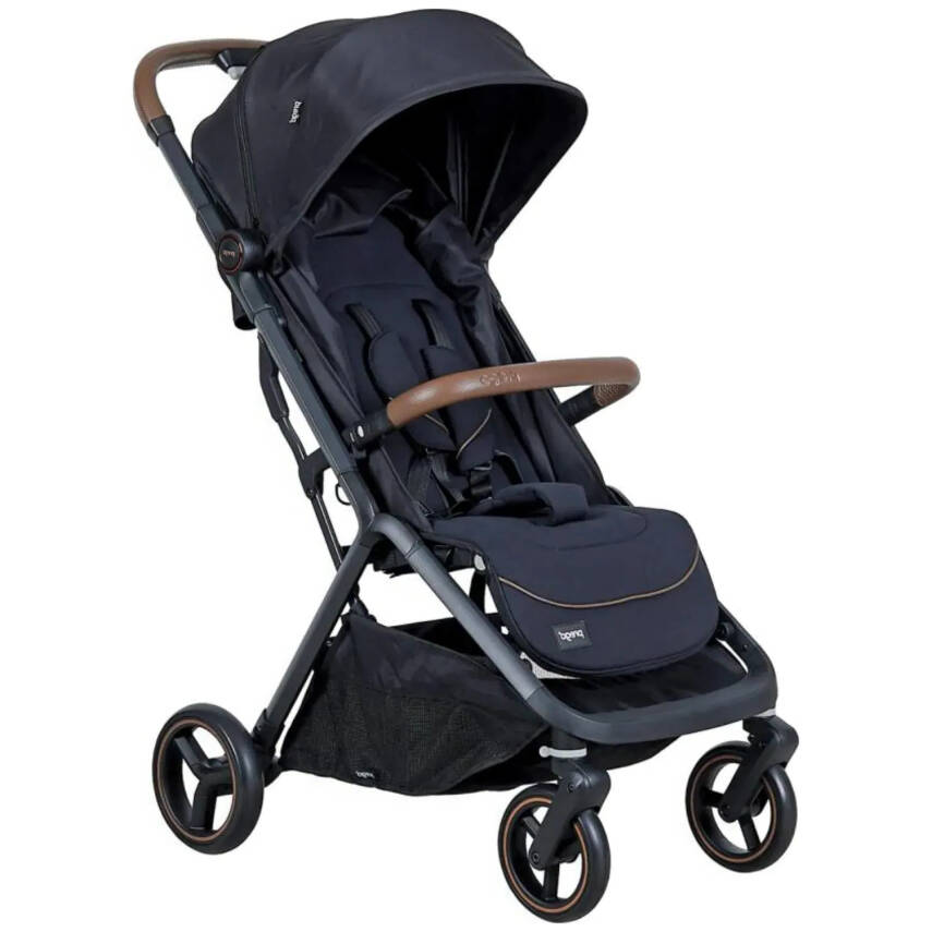 Prego 2026 Smart Fold Otomatik Katlanır Ayak Örtülü Bebek Arabası Siyah - 1