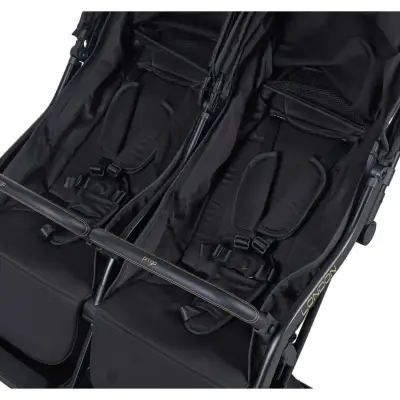 Prego 2236 London Yanyana İkiz Bebek Arabası Siyah - 4