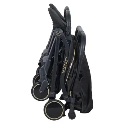 Prego 2236 London Yanyana İkiz Bebek Arabası Siyah - 10