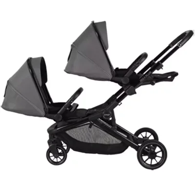 Prego 2420 Ibiza Plus I-Size Travel Sistem İkiz Bebek Arabası Gri - 3