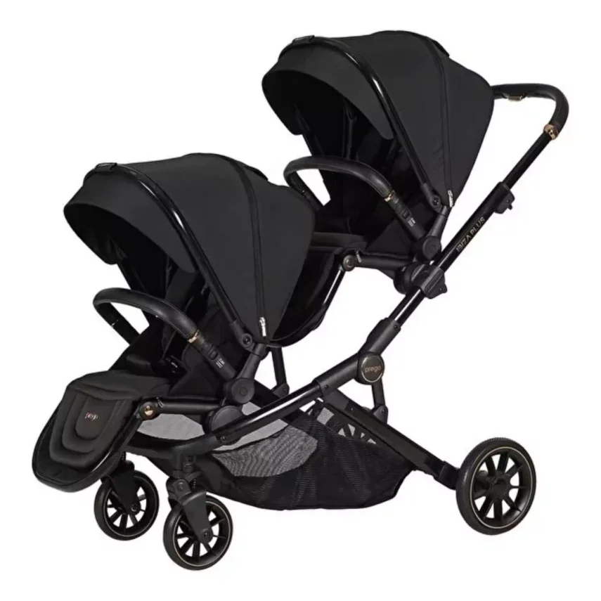 Prego 2420 Ibiza Plus I-Size Travel Sistem İkiz Bebek Arabası Siyah - 5