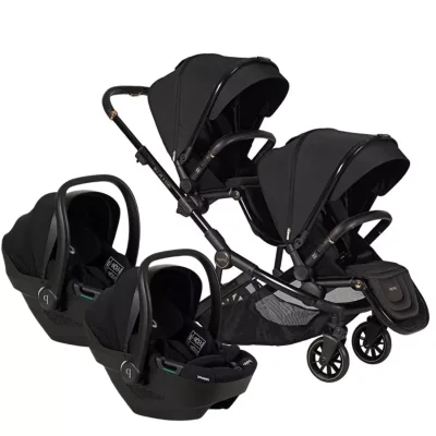 Prego 2420 Ibiza Plus I-Size Travel Sistem İkiz Bebek Arabası Siyah