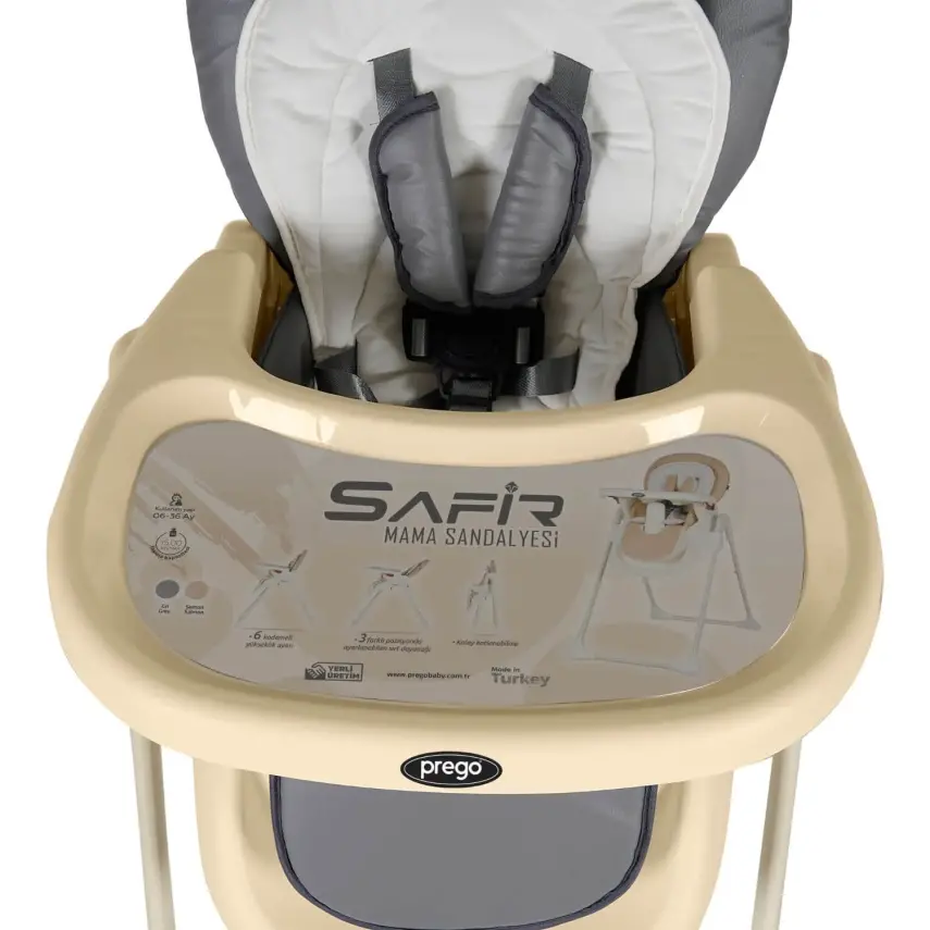 Prego 3006 Safir Mama Sandalyesi Gri - 6