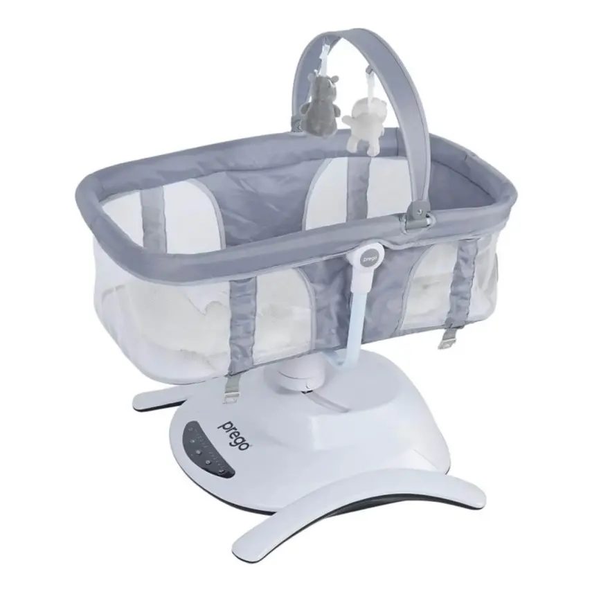 Prego 4086 Yummy Portbebeli Müzikli Elektrikli Sallanabilir Beşik Gri - 5