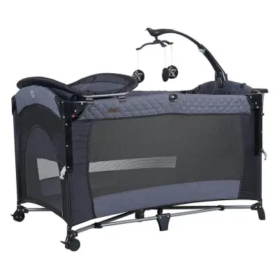 Prego 8040 Miami Premium Anne Yanı Oyun Parkı 70x120 cm Füme