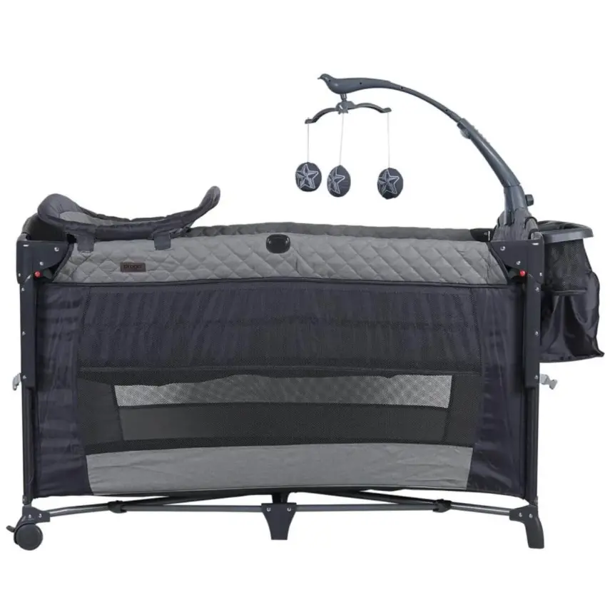 Prego 8040 Miami Premium Anne Yanı Oyun Parkı 70x120 cm Gri - 14