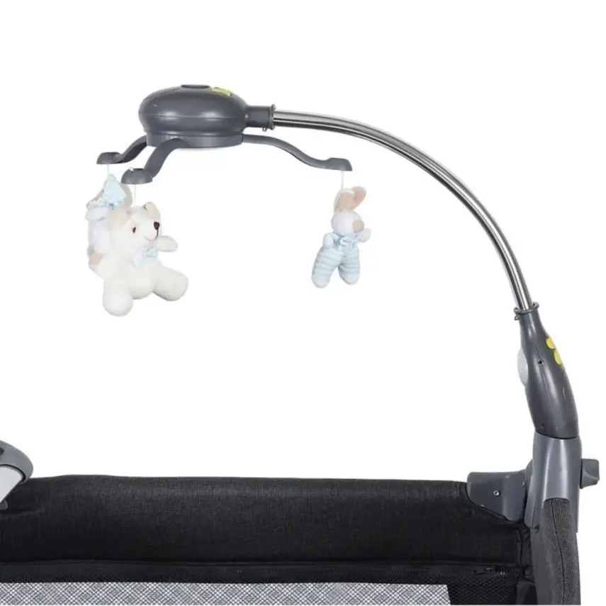 Prego 8060 Elegance Müzikli Işıklı Oyuncaklı Oyun Park 70X110 Cm Gri - 10