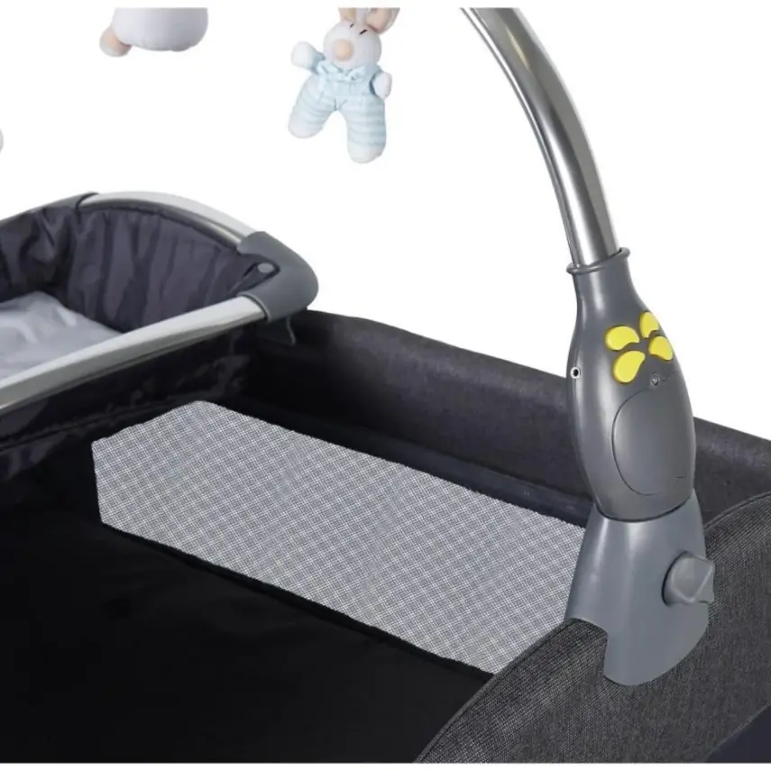 Prego 8060 Elegance Müzikli Işıklı Oyuncaklı Oyun Park 70X110 Cm Gri - 9