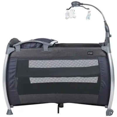 Prego 8060 Elegance Müzikli Işıklı Oyuncaklı Oyun Park 70X110 Cm Gri - 2