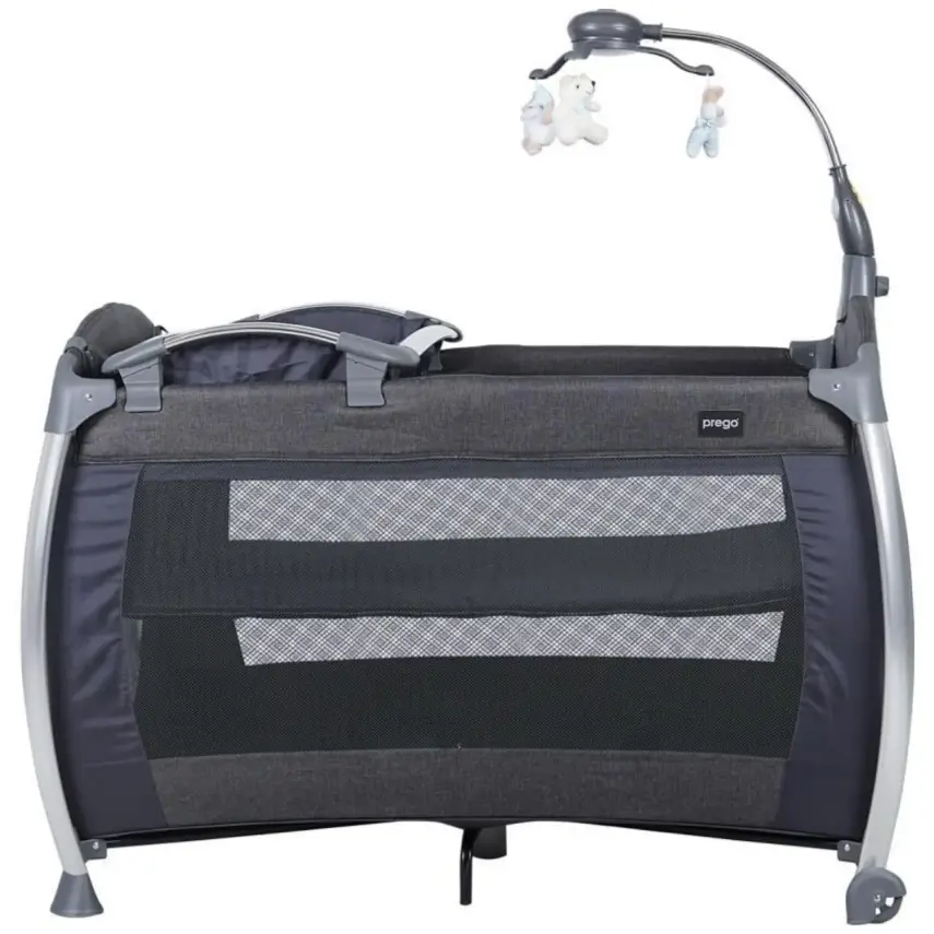 Prego 8060 Elegance Müzikli Işıklı Oyuncaklı Oyun Park 70X110 Cm Gri - 2