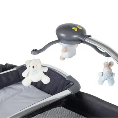 Prego 8060 Elegance Müzikli Işıklı Oyuncaklı Oyun Park 70X110 Cm Gri - 7