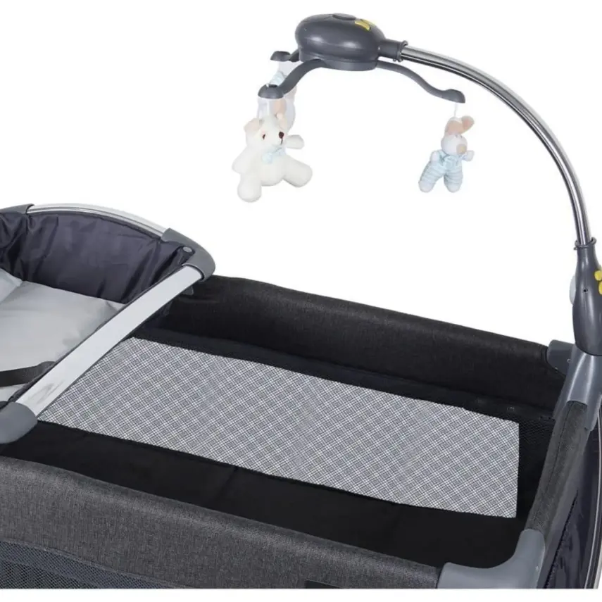 Prego 8060 Elegance Müzikli Işıklı Oyuncaklı Oyun Park 70X110 Cm Gri - 8