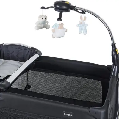 Prego 8060 Elegance Müzikli Işıklı Oyuncaklı Oyun Park 70x110 cm Siyah - 4